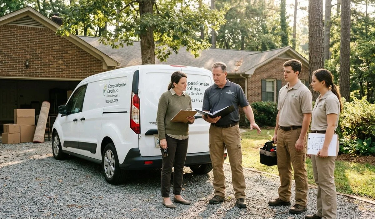 Carolinas estate cleanout team coordinating with executor